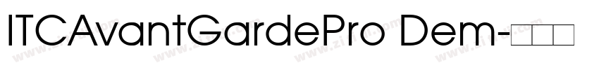 ITCAvantGardePro Dem字体转换